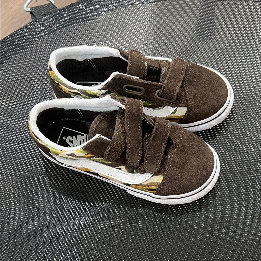 Vans Kids Brown and White Sneakers